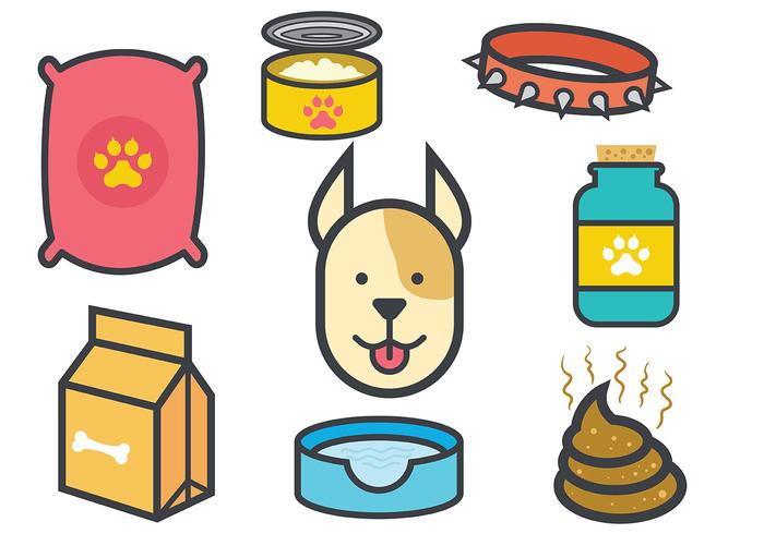 Vectores gratis de los iconos del perro