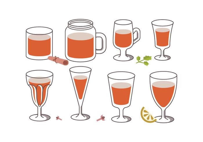 Sangria Drink Vectors