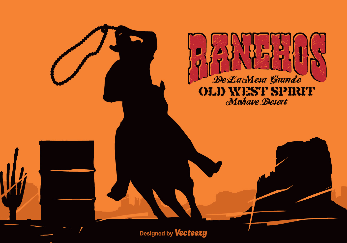 Vector Western Background - Download Free Vector Art, Stock Graphics