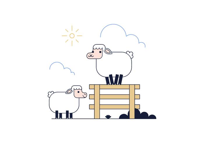 Free Sheep Vector