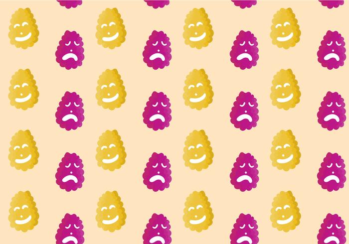 Free Teatro Seamless Pattern Vector Illustration