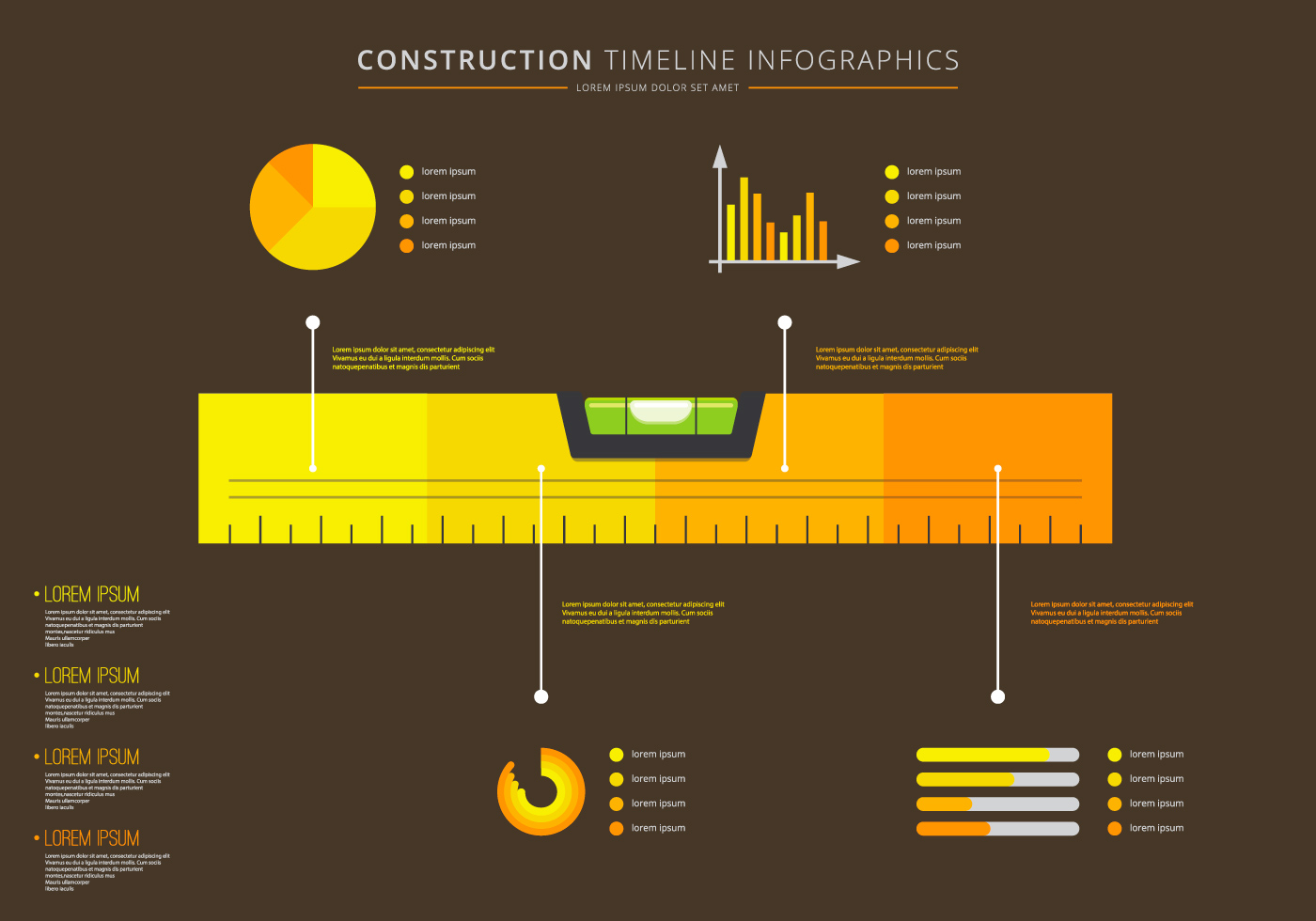 Level Timeline Infographic Vector - Download Free Vectors ... building diagram icon 