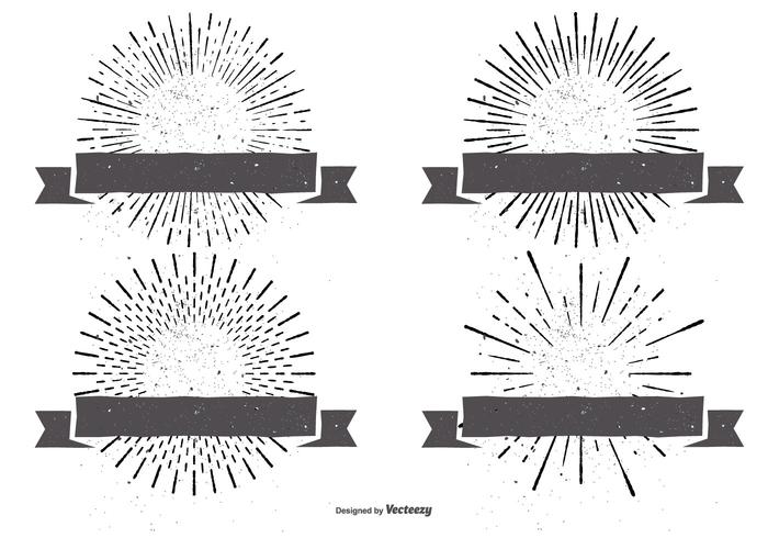 Vintage Sunburst Labels Vintage Sunburst Labels