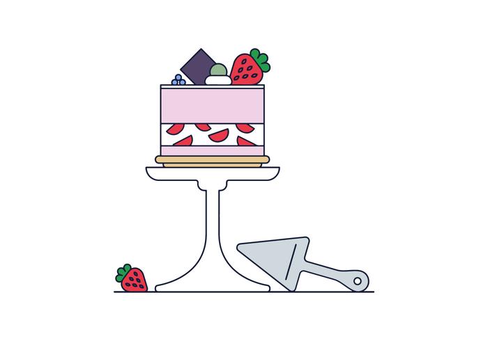 Free Strawberry Shortcake Vector