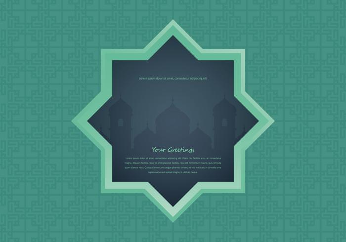 Arabian Night Mosque with Window Illustration Arabian Night Mosque with Window Illustration