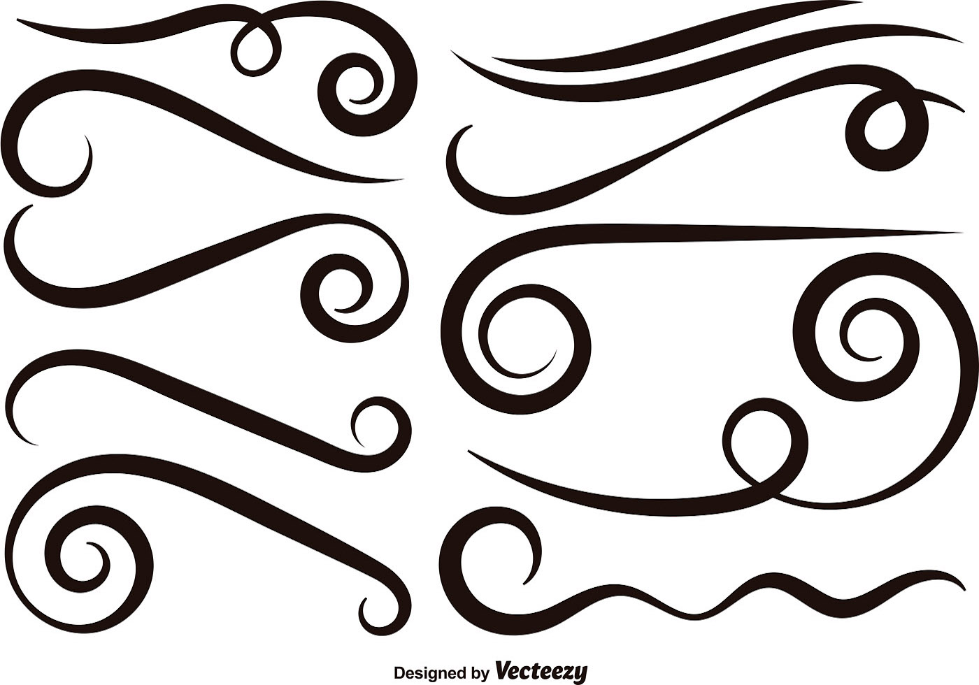 Download Swishes Vector Set - Download Free Vectors, Clipart Graphics & Vector Art