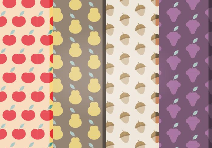 Vector Fruits Patterns