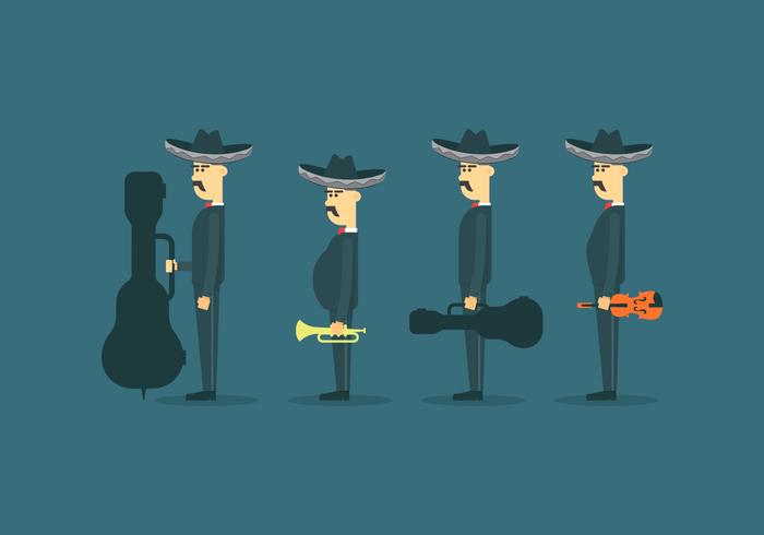 Mariachi Mexico Character Illustration Mariachi Mexico Character Illustration