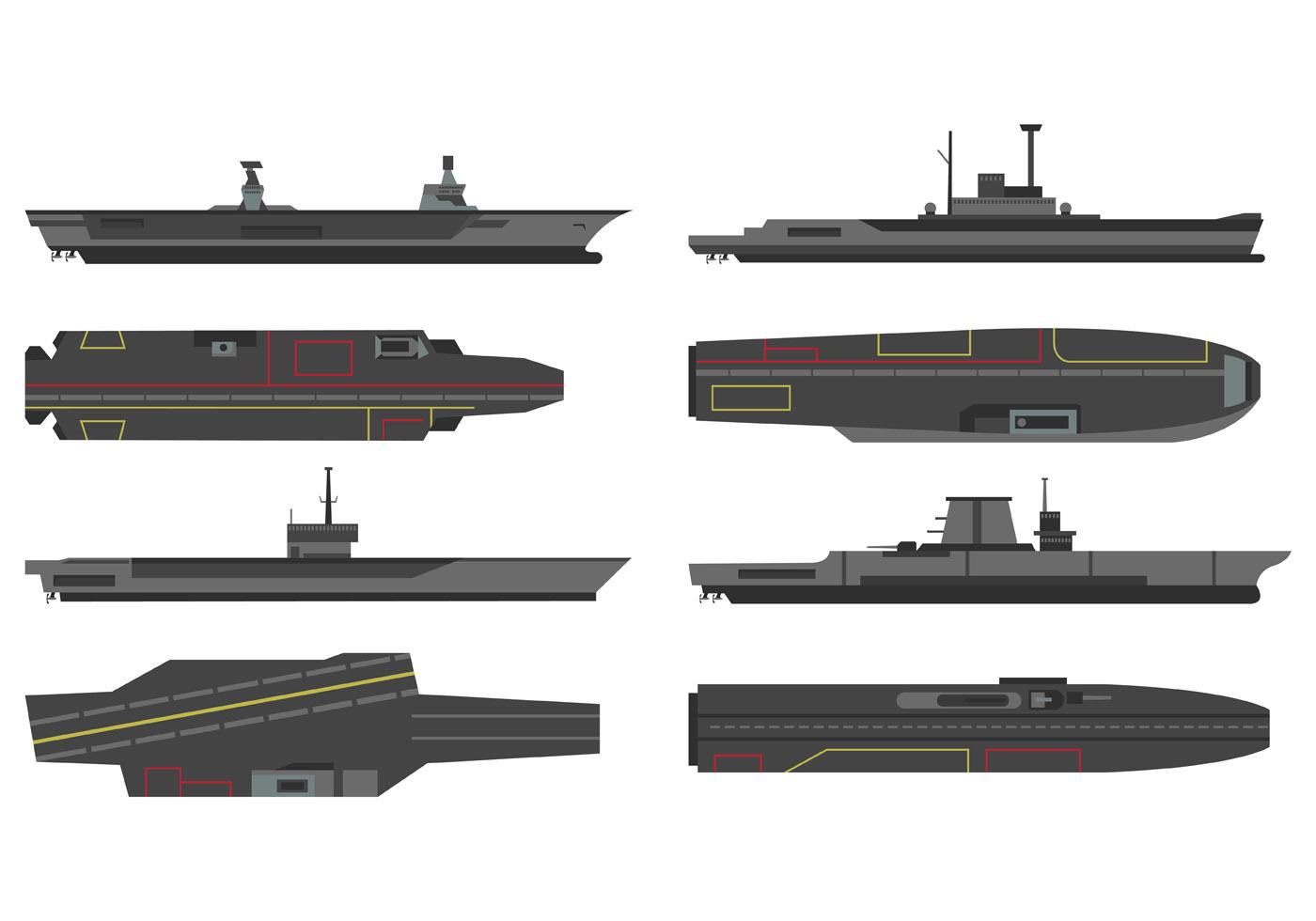 vector of aircraft carriers 127032 Vector Art at Vecteezy