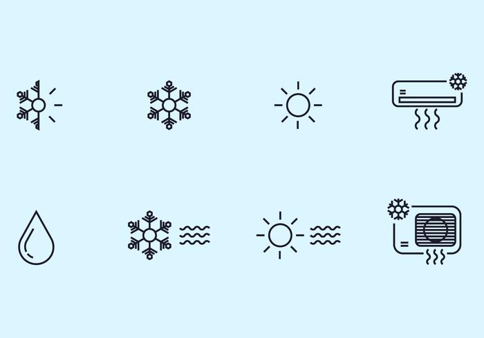 Hvac Icons vector