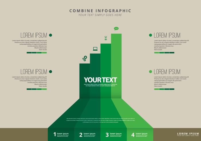 Combine Steps Infographic Template Combine Steps Infographic Template