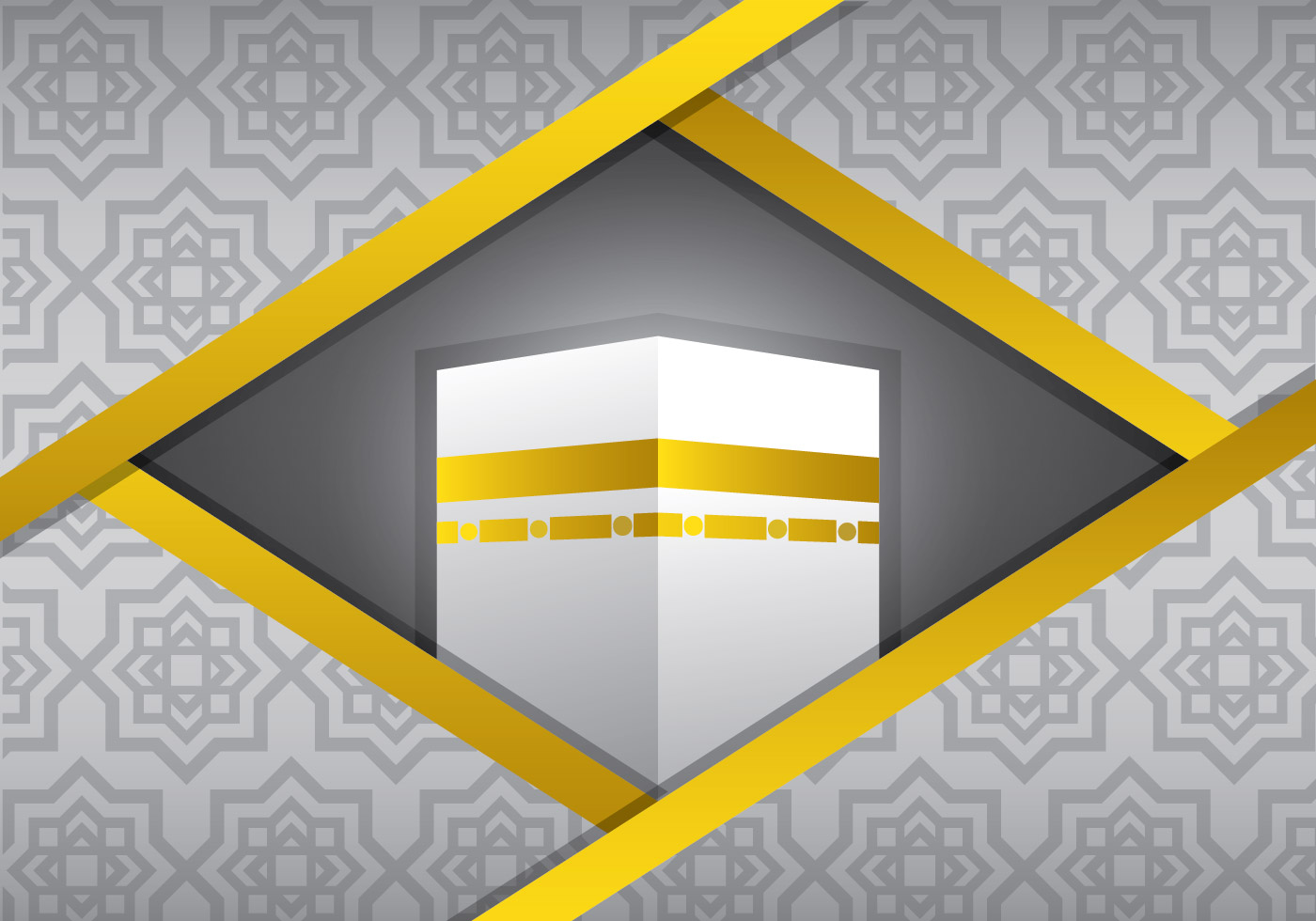 Silver Ka'bah Vector - Download Free Vector Art, Stock 