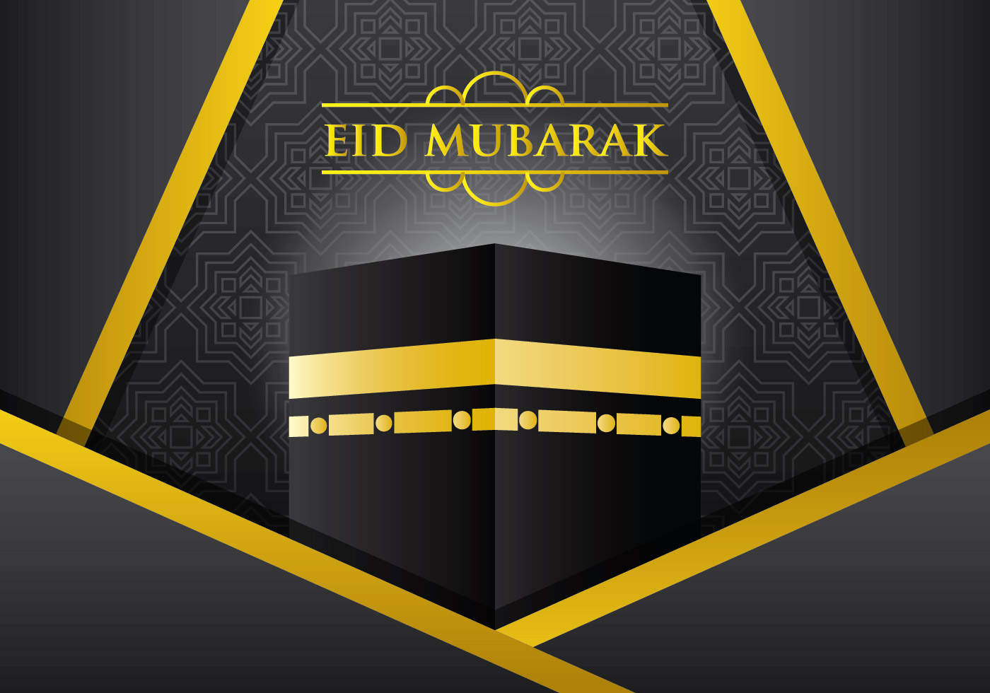 Black Ka'bah Makkah Vector - Download Free Vector Art 