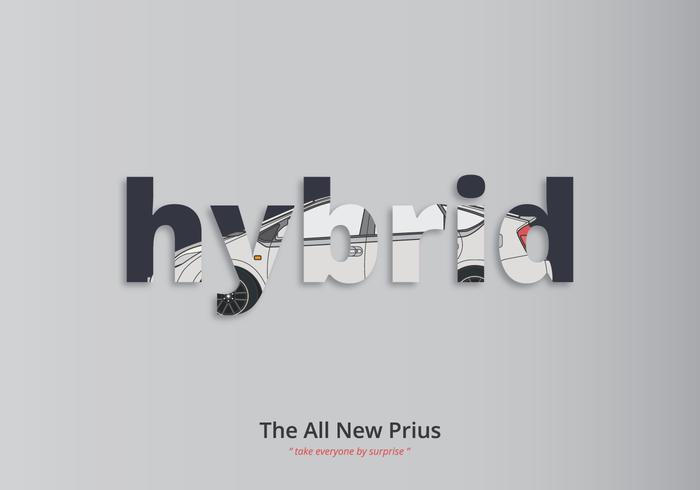 Prius Typography Illustration Prius Typography Illustration