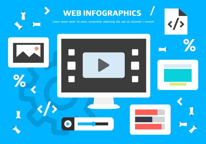 Free Web Inforgaphics Vector Background