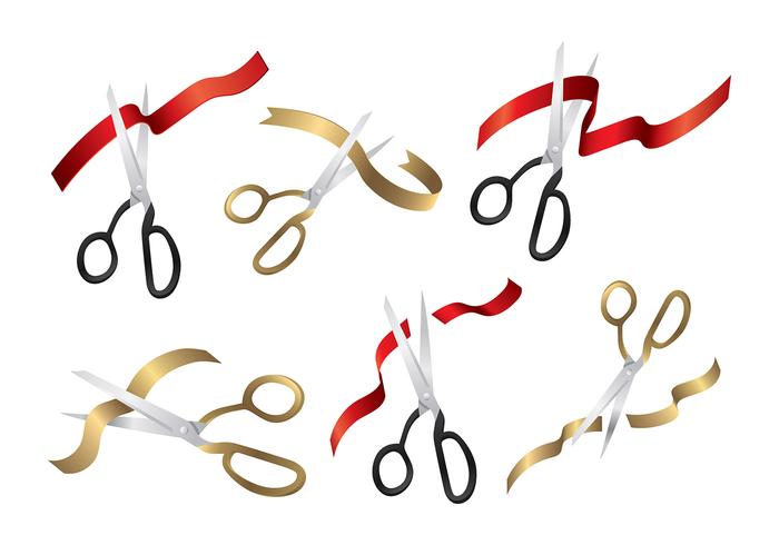 Ribbon Cut Vector