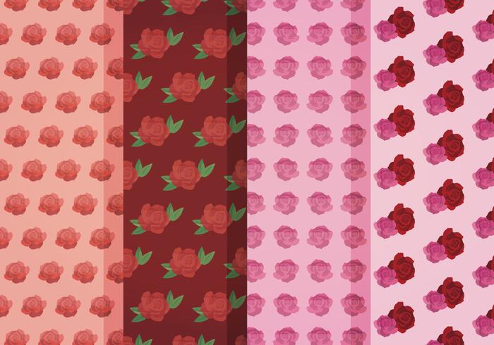 Vector Roses Patterns