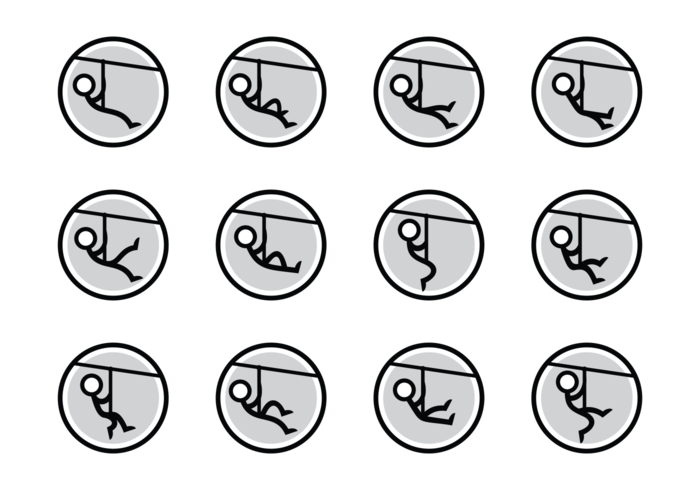 Zipline Vector Icons