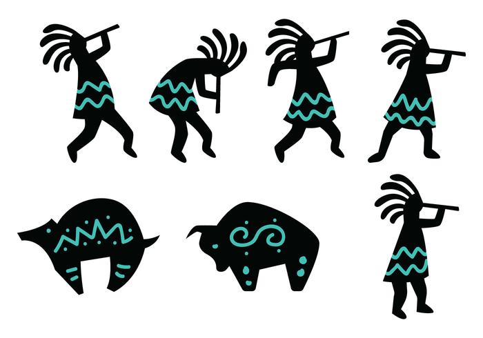 Kokopelli Figure vector