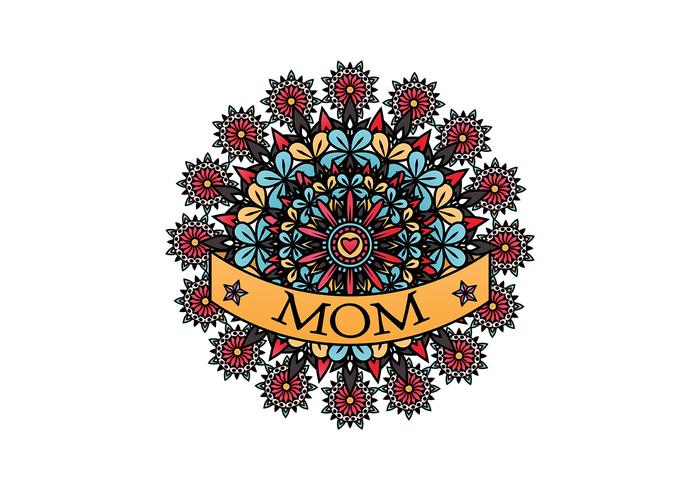 Mom Tattoo Vector