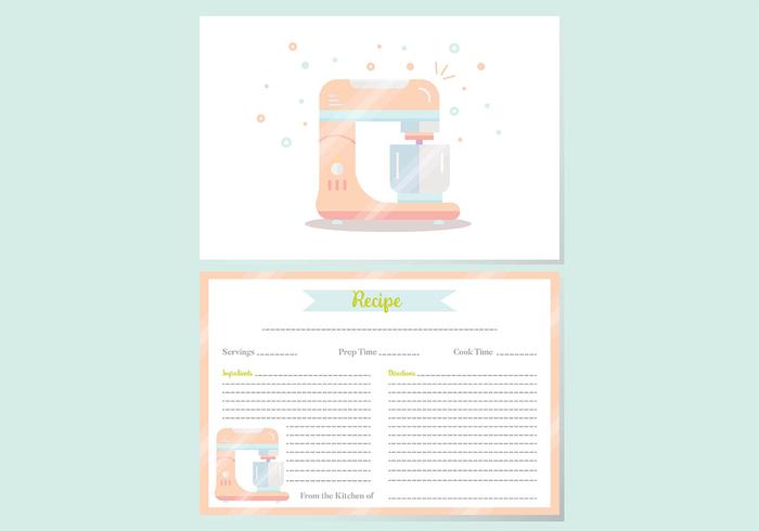 Recipe Cards Vector