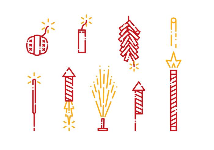 Fire Crackers Icon Vector