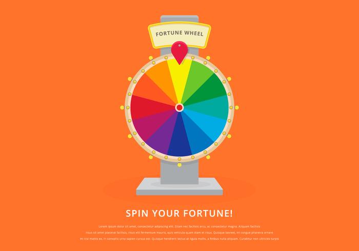 Spinning Wheel Fortune Illustration vector