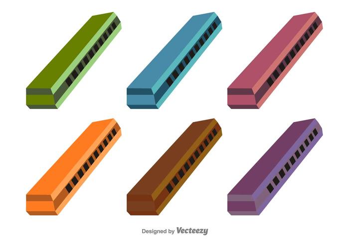 Vector Harmonica Icons Vector Harmonica Icons