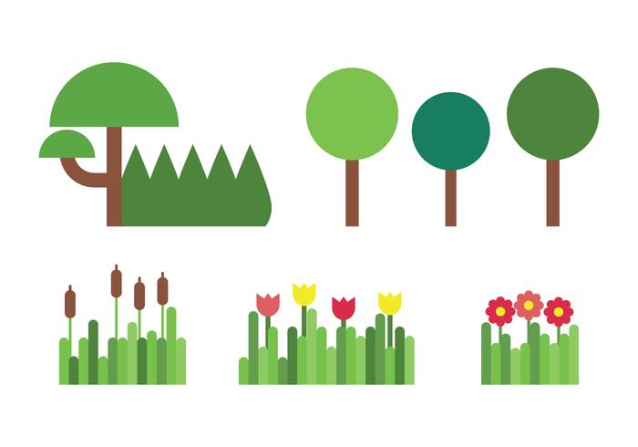 Conjunto de la naturaleza vector