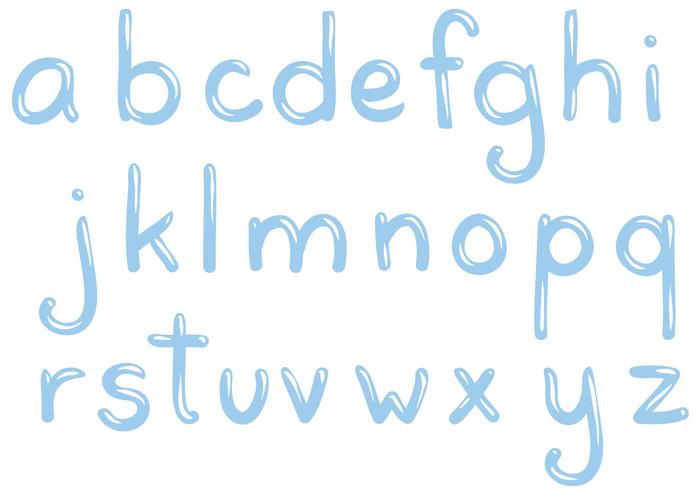 Free Water Letters Vectors