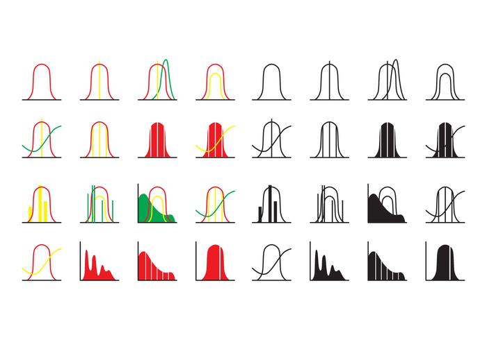 Free Distribution Curve Icon Vector