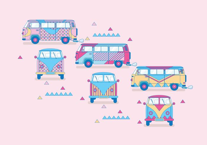 Hippie Bus Vector Hippie Bus Vector