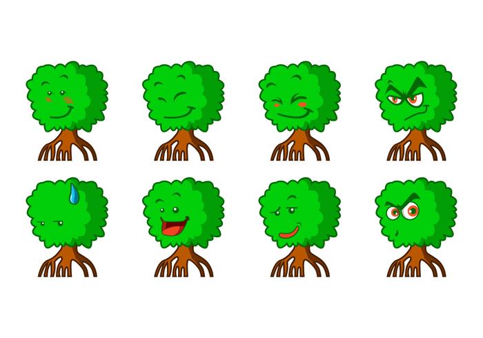 Libre de dibujos animados Mangrove Emoticon Vector