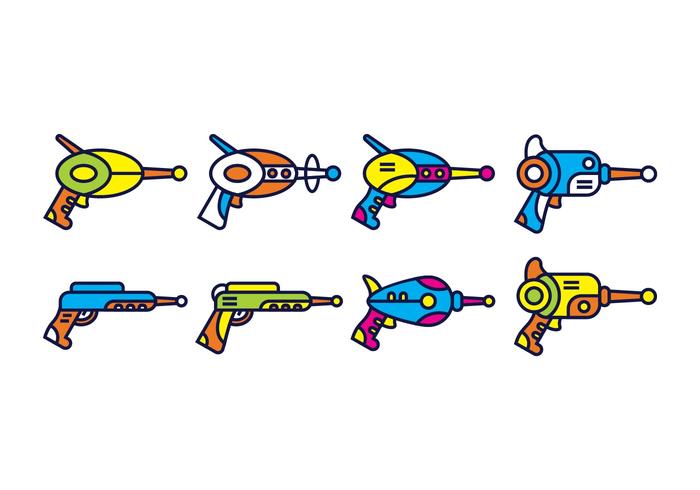 Libre pistola de láser Vector Pack