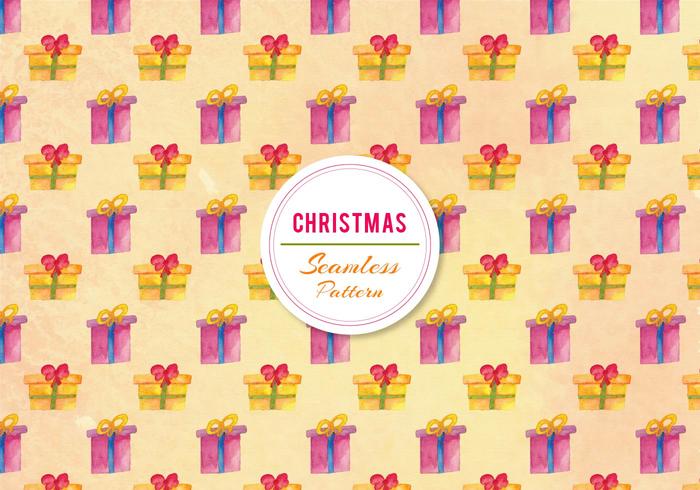 Free Vector Watercolor Gifts Pattern