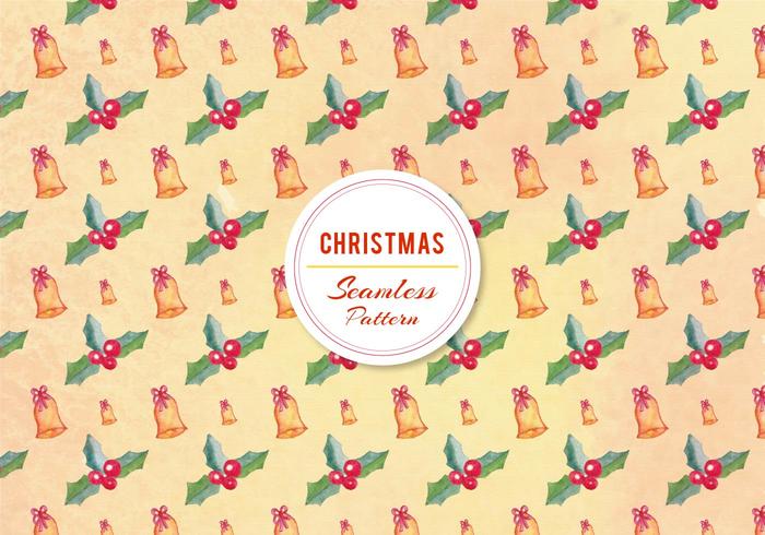 Free Vector Christmas Bell Pattern