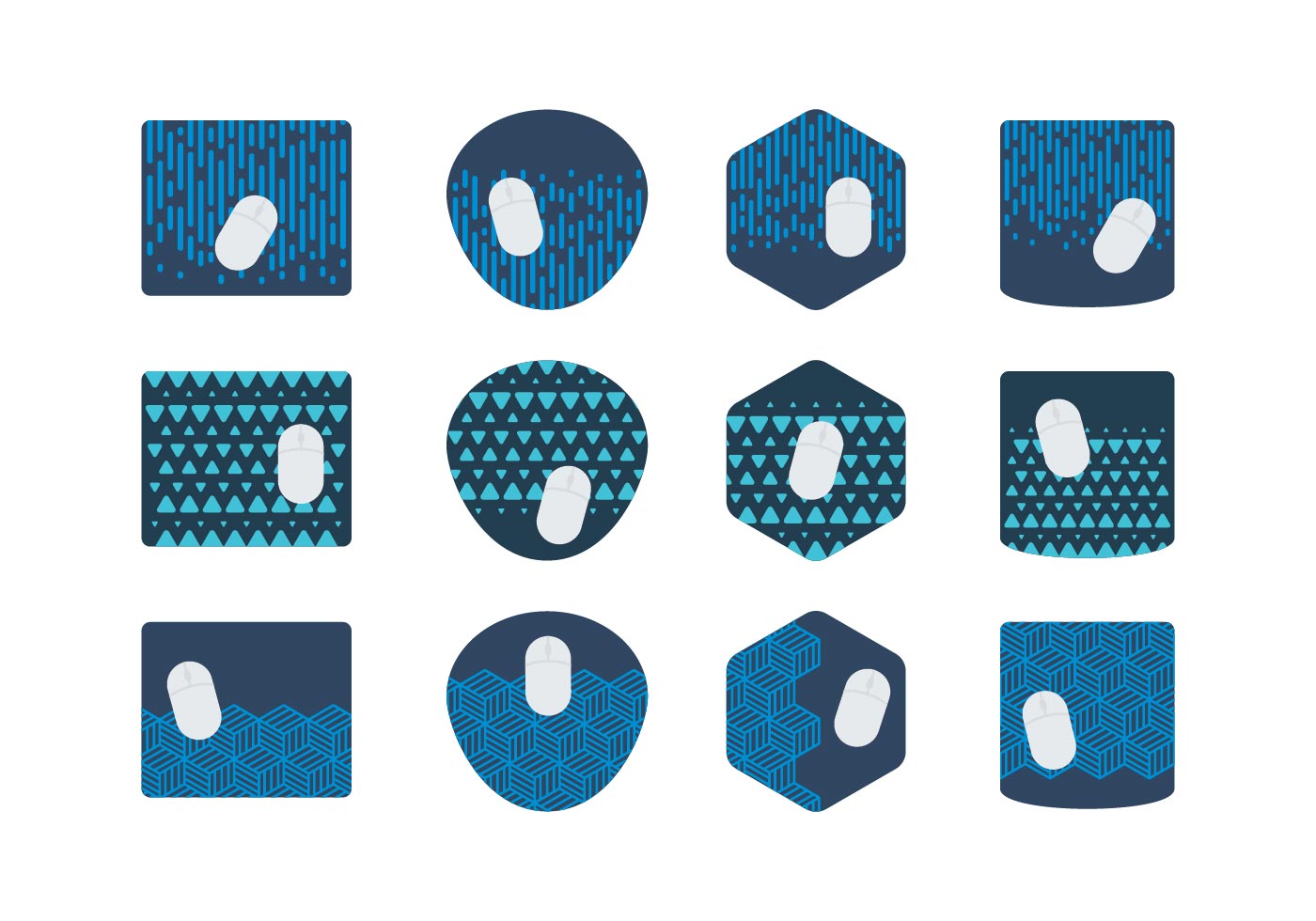 Mouse Pad With Pattern Design 127482 Vector Art at Vecteezy