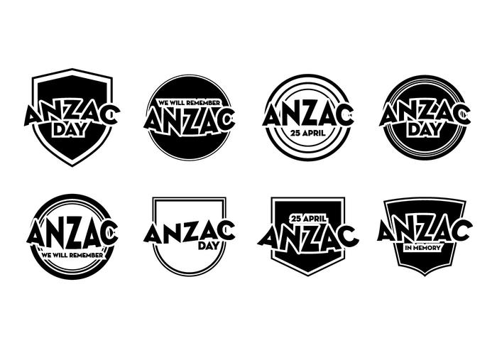 Free Anzac Day Badge Vector Free Anzac Day Badge Vector