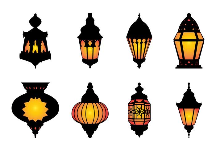 Free Arabic Hanging Lamp Vector