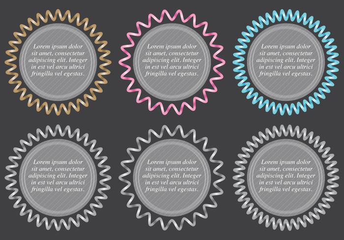 Slinky Text Boxes vector