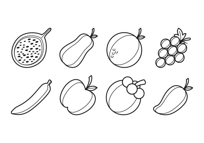 Icono de fruta libre icono vector