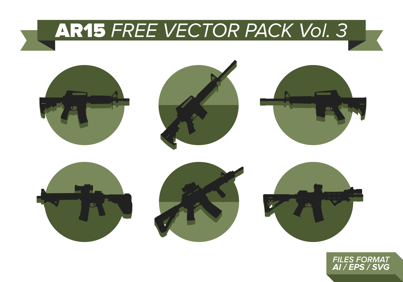 Download AR15 Silhouettes Free Vector Pack - Download Free Vectors ...