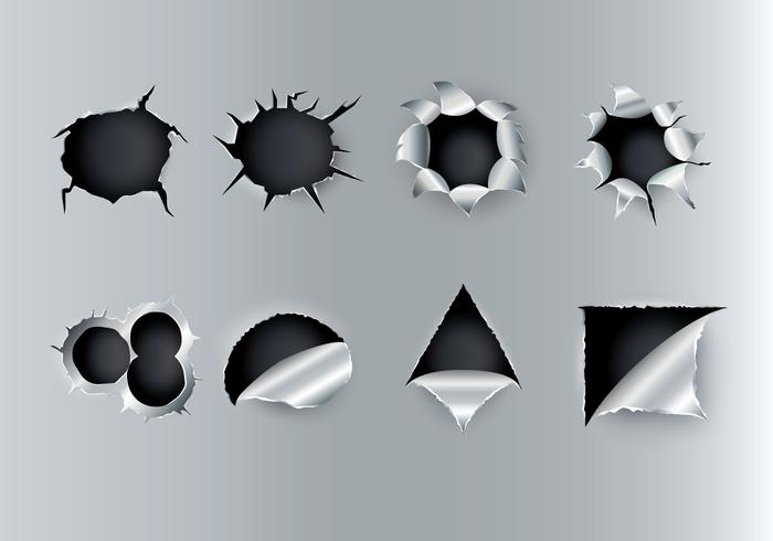 Ripped Metal Vector