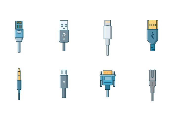 Libre Conector De Cable Vectorial vector