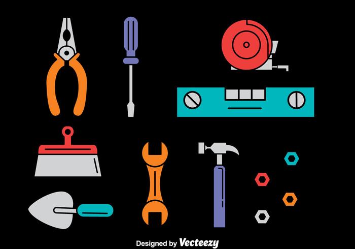 Home Repair Tools Vector Set