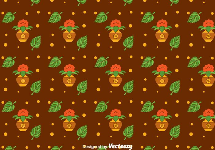 Kalash Festival Seamless Pattern vector