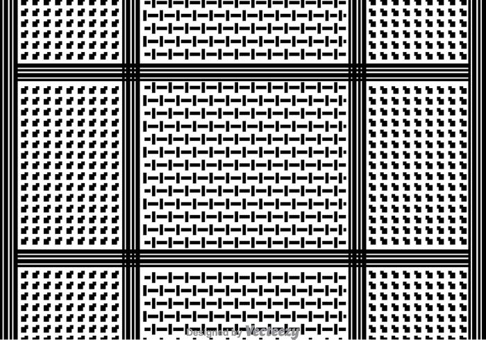 Fondo del patrón de Keffiyeh vector