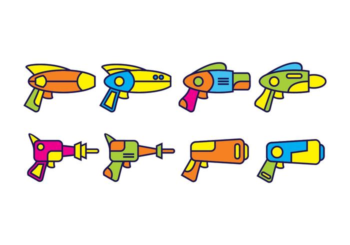 Free Laser Gun Vector Pack Free Laser Gun Vector Pack