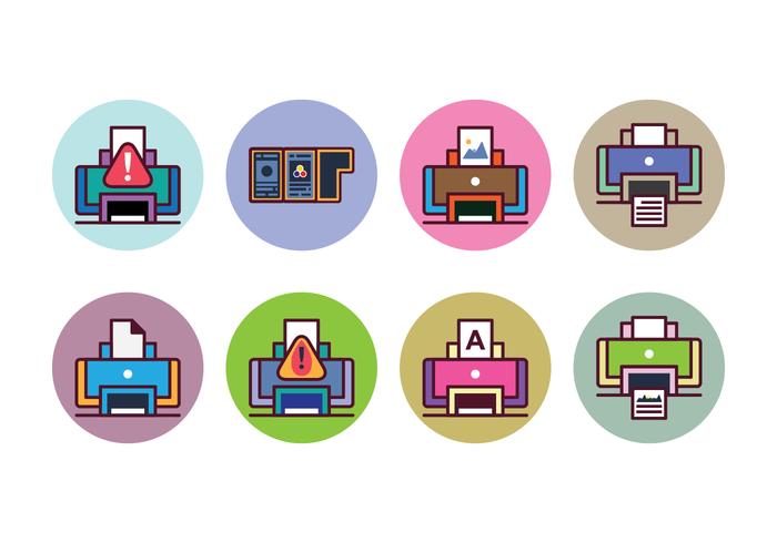 Free Printer Icon Set vector