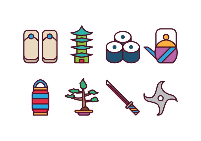 Free Japan Icon Set vector